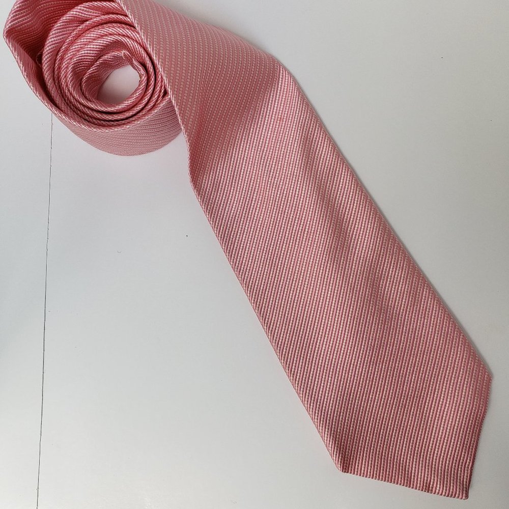 Men's Pink Silk Cotton Robert Talbott Tie